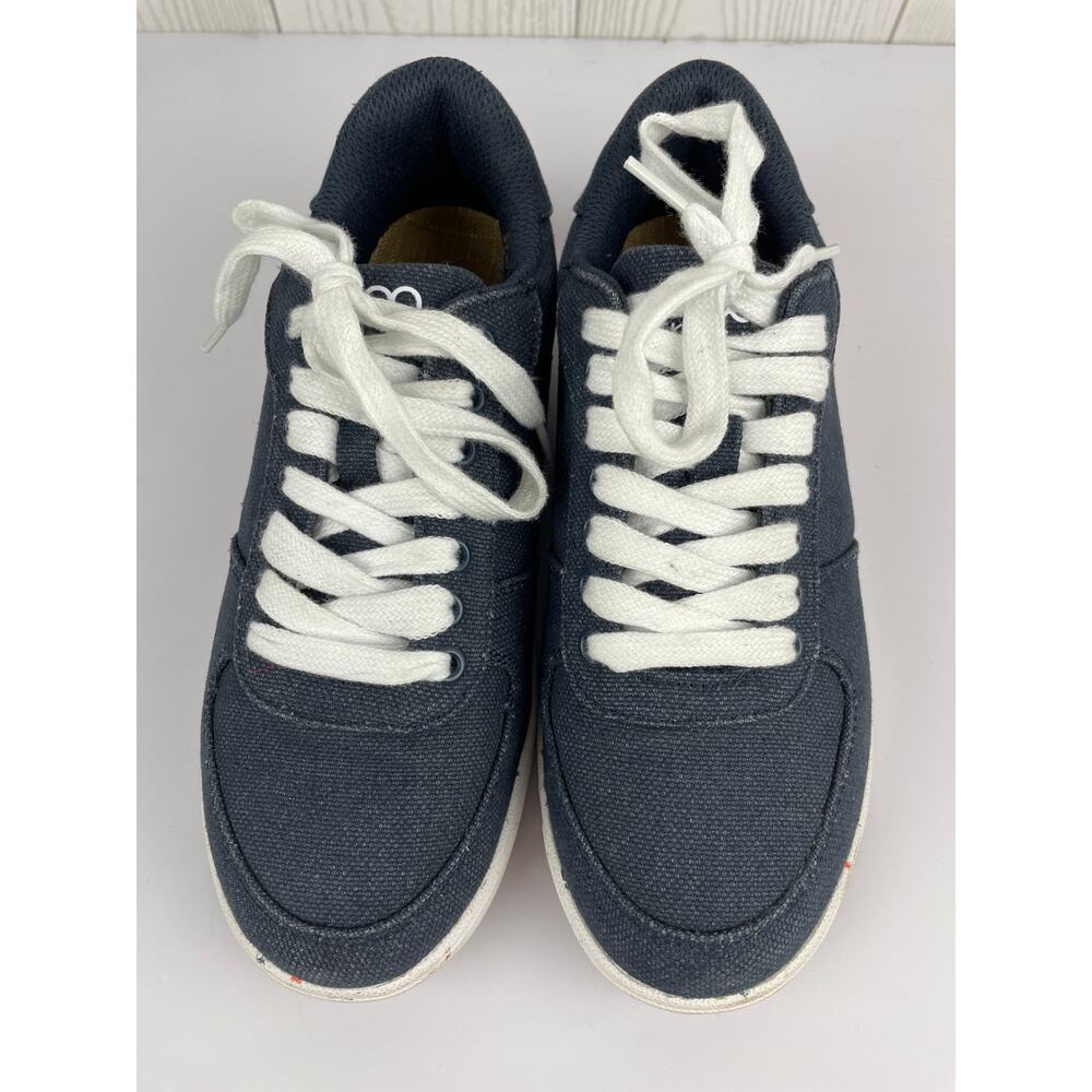 8000Kicks Seeker Hemp Sneakers Navy Blue/Denim Sz 6